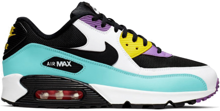 nike air max 90 black white violet