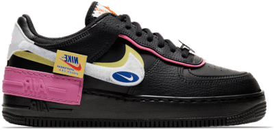 Nike Air Force 1 Low Shadow Removable Patches Black Pink (Women’s) CU4743-001