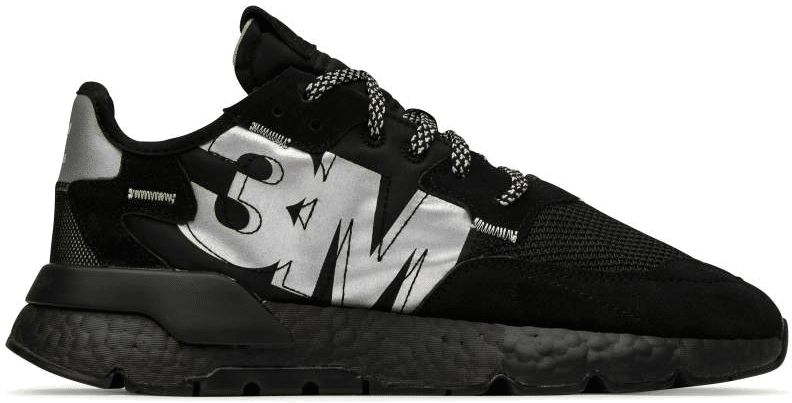 Adidas nite jogger sales 3m black