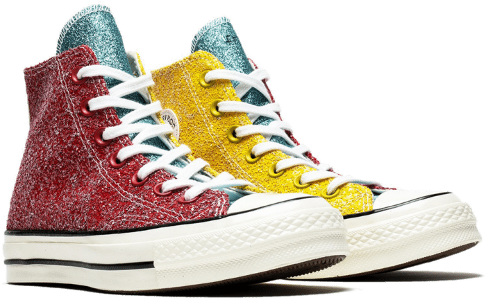 Converse Chuck Taylor All Star 70 Hi JW Anderson Glitter Yellow Red 164694C
