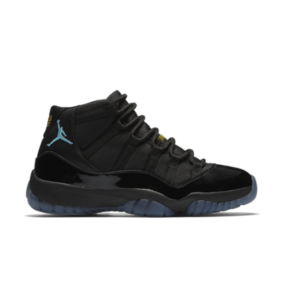Air Jordan 11 Retro ‘Gamma’. Black/Black/Varsity Maize/Gamma Blue 378037-006