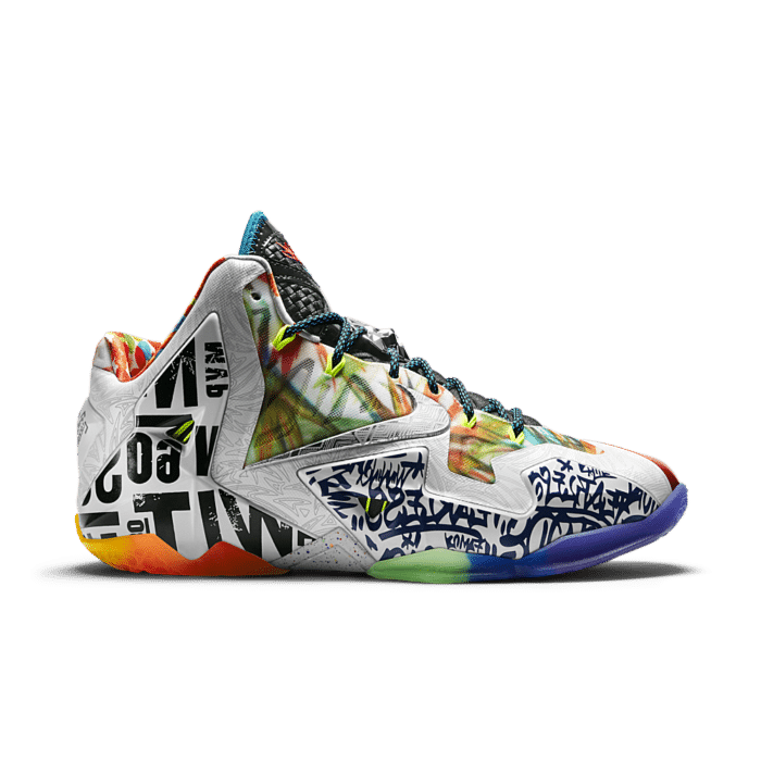 Nike LeBron 11 ‘What The’ Black Lava/Galaxy Blue/Silver Ice 650884-400