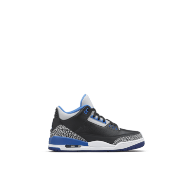 Air Jordan 3 Retro ‘Sport Blue’. Black/Wolf Grey/Sport Blue 136064-007