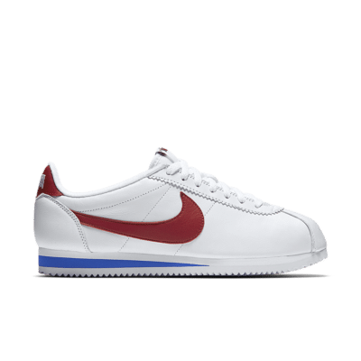 Nike Classic Cortez Leather ‘Nai Ke’. White/Varsity Royal/Varsity Red 885723-164