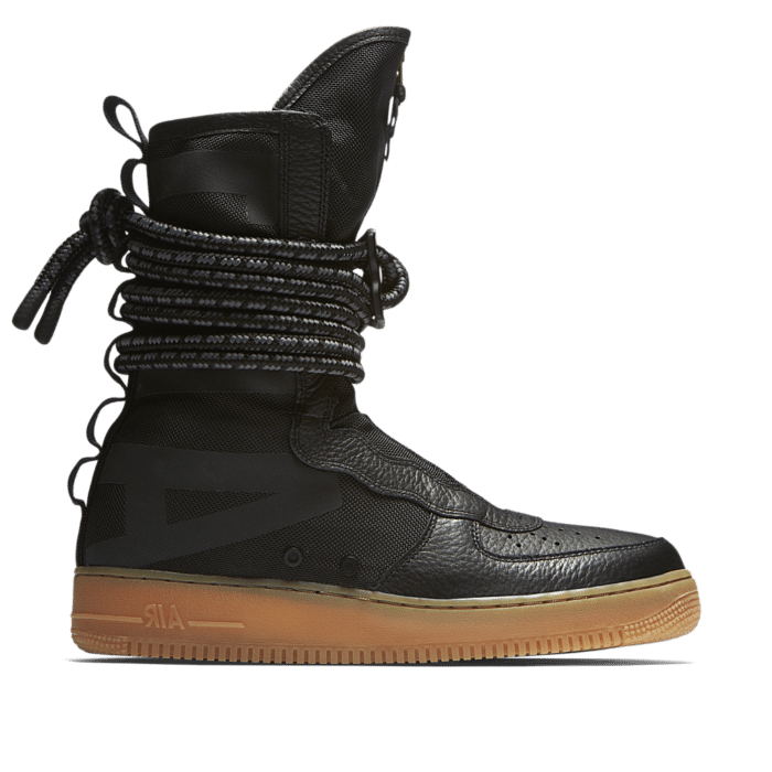 Nike SF AF-1 High 'Black \u0026 Gum Medium Brown' Black/Gum Medium Brown/Black  AA1128-001 | Zwart