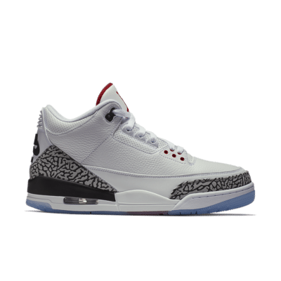 Air Jordan 3 ‘Free Throw Line’ White/Cement Grey/Black/Fire Red 923096-101