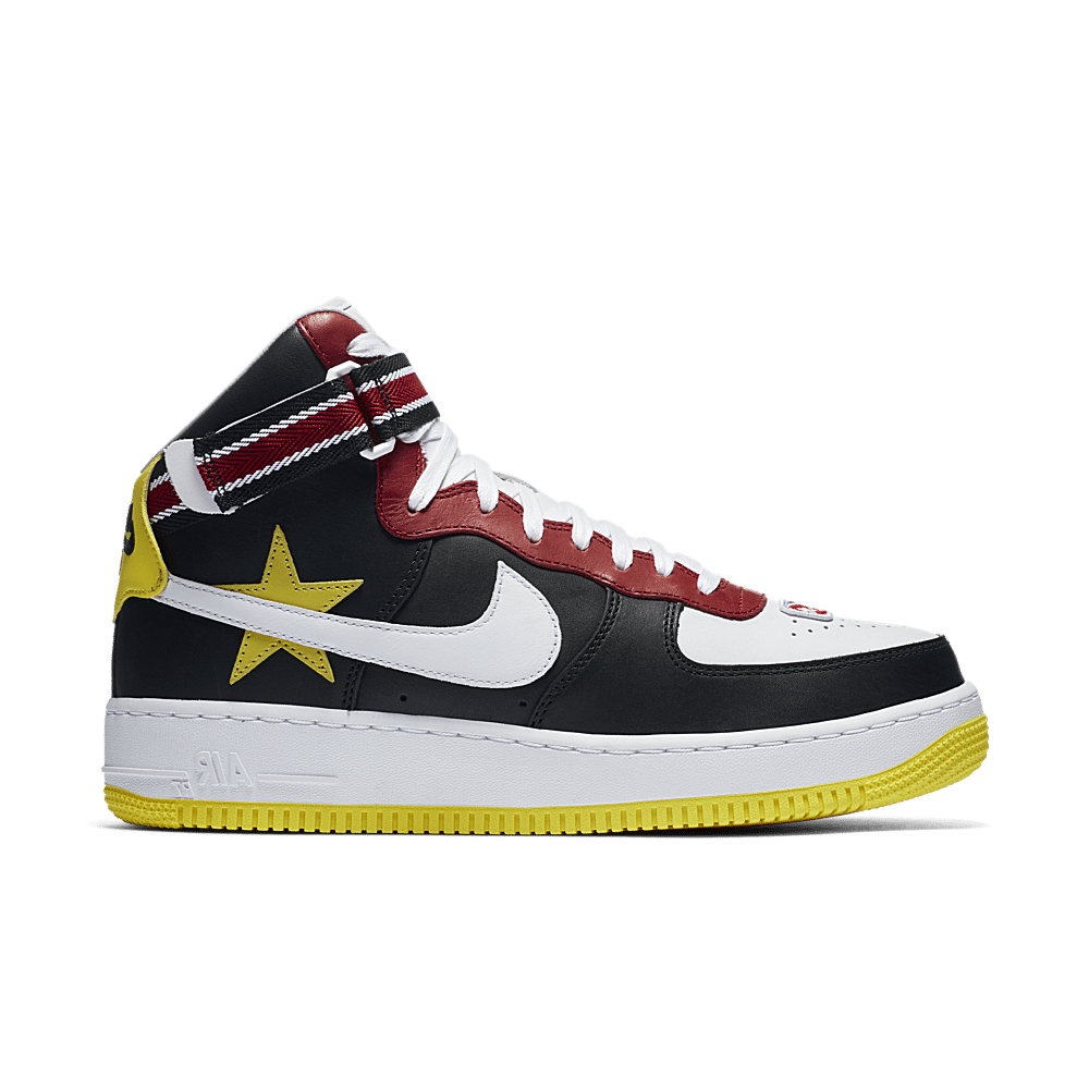 black and yellow air force 1 high