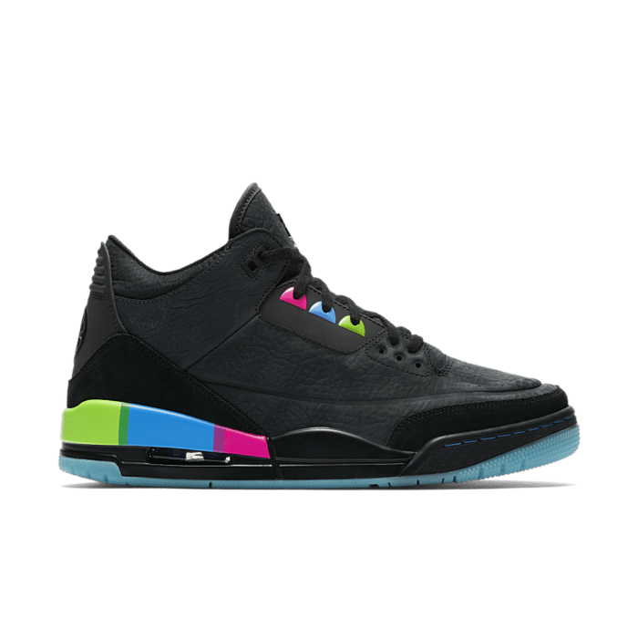 Air Jordan 3 ‘Quai 54’ Black/Electric Green/Infrared 23/Black AT9195-001