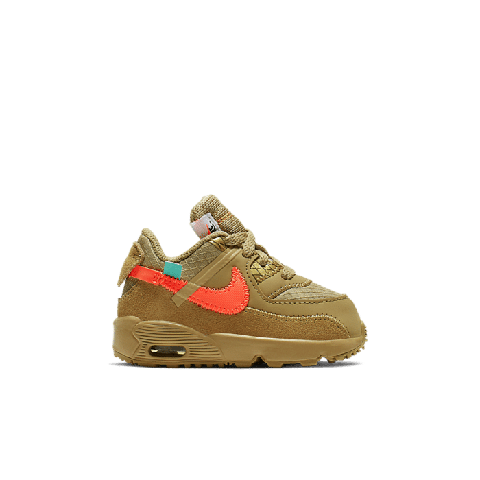 Nike The Ten: Toddler Air Max 90 ‘Desert Ore’ Desert Ore/Desert Ore/Hyper Jade/Bright Mango BV0852-200