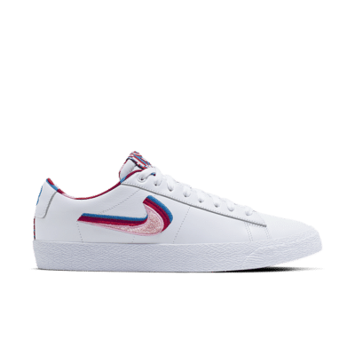 Nike SB Blazer Low ‘Parra’ White/Gym Red/Military Blue/Pink Rise CN4507-100