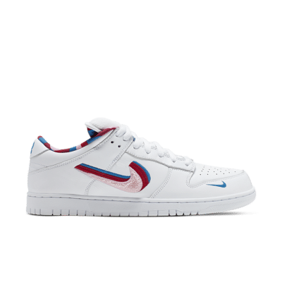 Nike SB Dunk Low ‘Parra’ White/Gym Red/Military Blue/Pink Rise CN4504-100