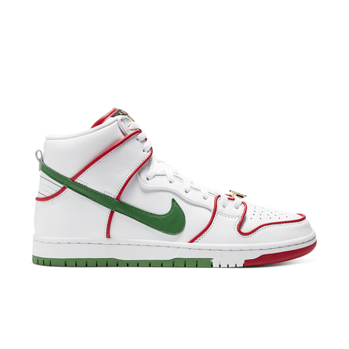 Nike SB Dunk High ‘Paul Rodriguez’ White/White/Classic Green/University Red CT6680-100