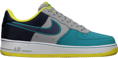 Nike Air Force 1 Low Wolf Grey Midnight Navy Tropical Teal 488298-039