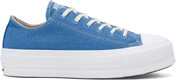 Converse Renew Cotton Chuck Taylor All Star Platform Low Top voor dames Coast/White/White 567105C