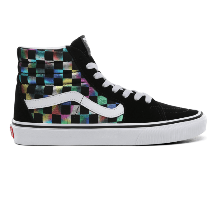 Vans Wmns Sk8 Hi Iridescent Checkerboard Black VN0A4BV6SRY