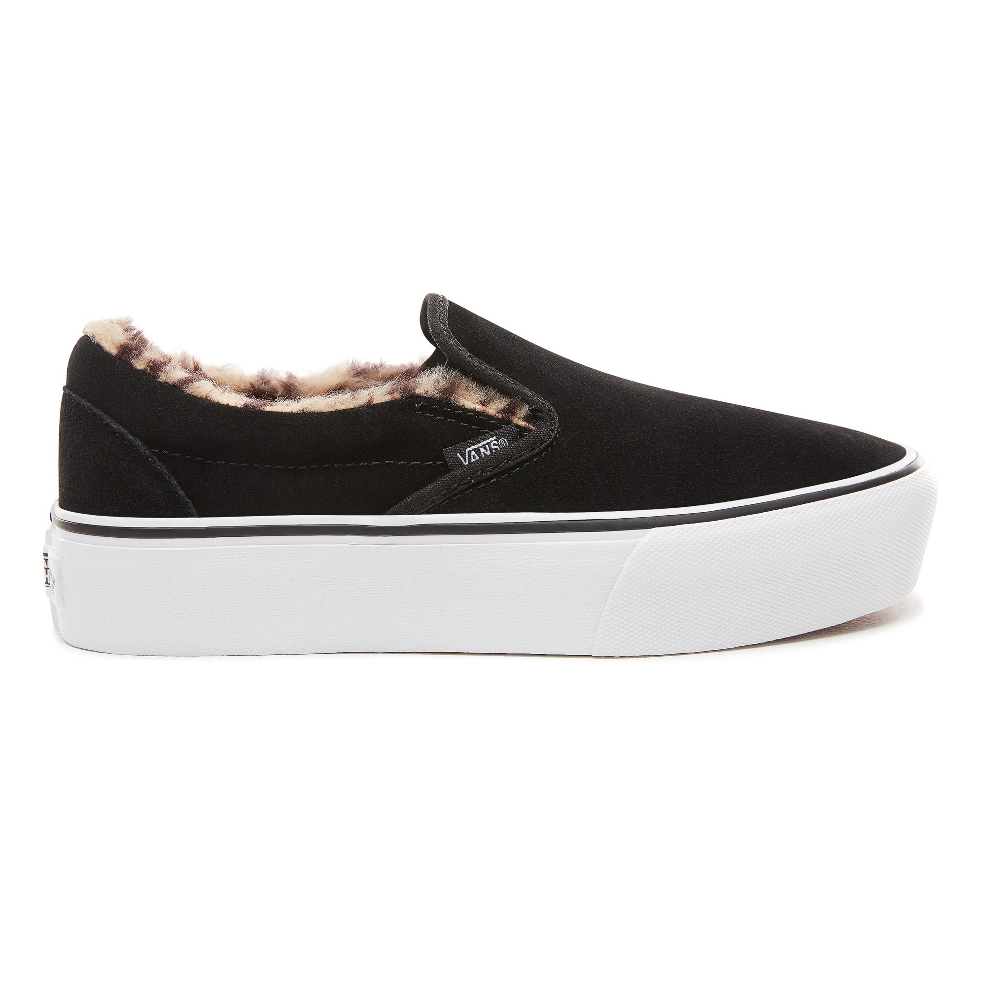 VANS Suède Classic Slip on Platform VN A JEZUM Zwart