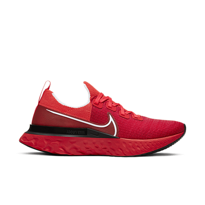 Nike React Infinity Run Flyknit Bright Crimson Black CD4371-600