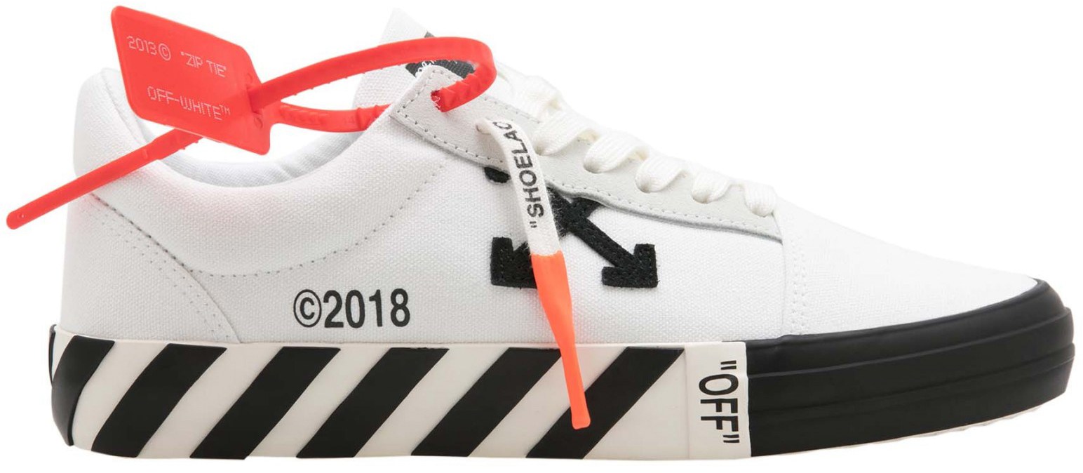 Off White Vulc Low Top White Black Updated Stripes W