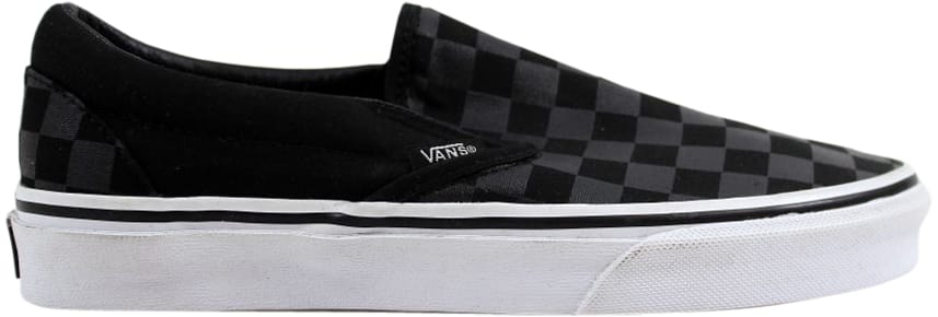 vans classic slip on checkerboard black