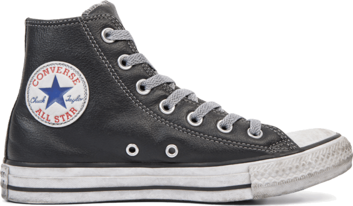 Converse Chuck Taylor All Star Leather Vintage Star Studs High Top Black 165760C