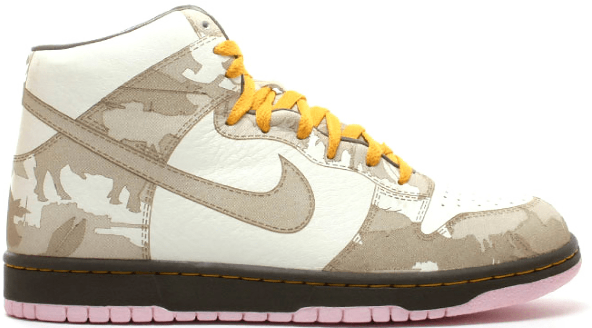 Nike Dunk High 1 Piece White Khaki Pink Ice 311612-121 | Wit