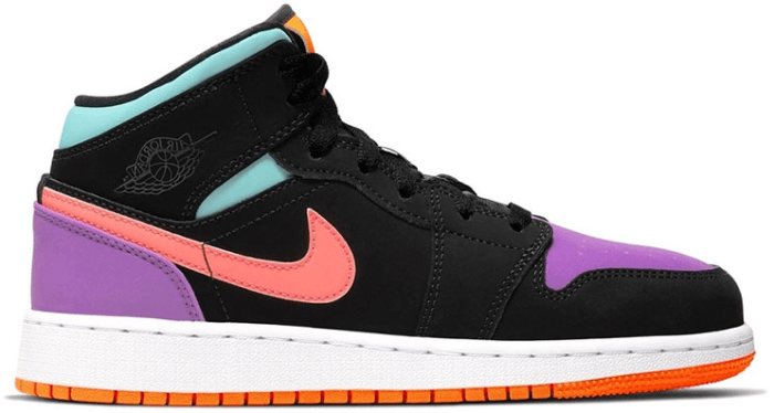 mid multi color retro 1s