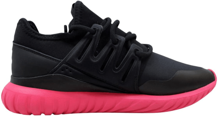 Adidas Tubular Radial Black Black Pink Black Black Pink S Zwart