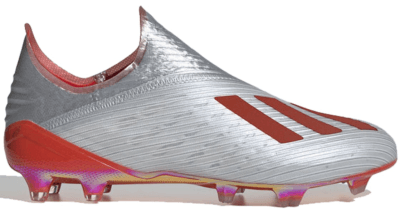 adidas X 19+ Firm Ground Cleat Silver Metallic Hi Res Red F35322