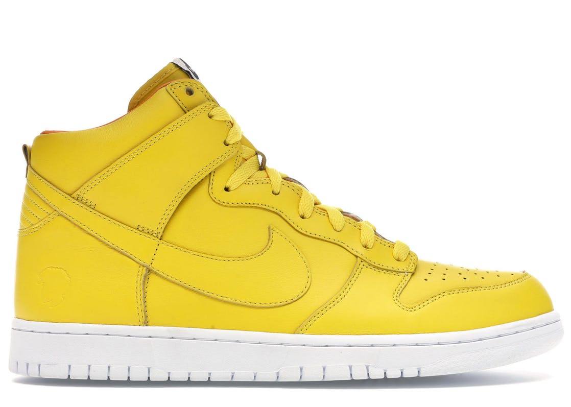 nike dunk yellow