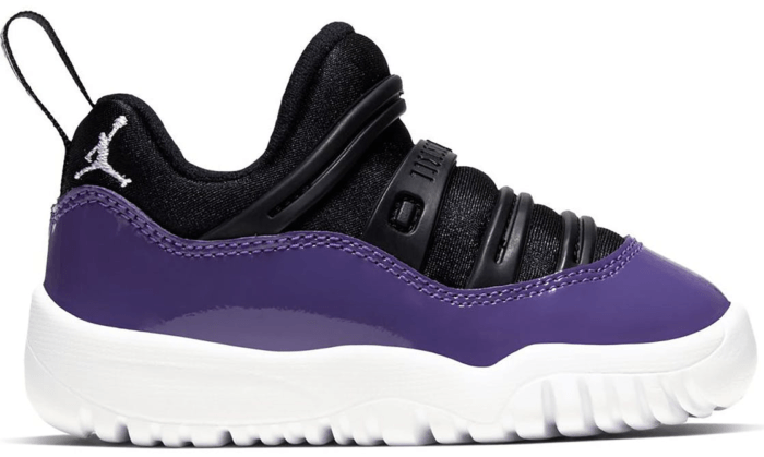 Jordan 11 Retro Little Flex Black Court Purple (TD) Black/Court Purple-Hyper Violet-White BQ7102-005