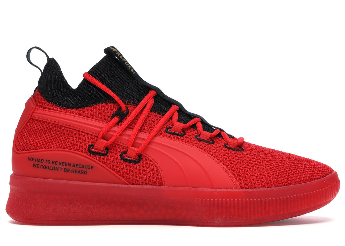 Puma clyde court cheap reform red