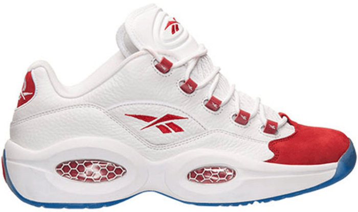 Reebok Question Low White Red Ice White/Flash Red-Ice V70252