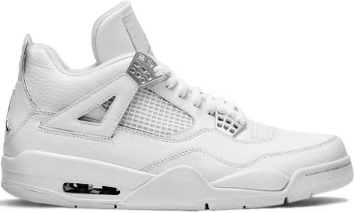 Jordan 4 Retro Silver Anniversary White 