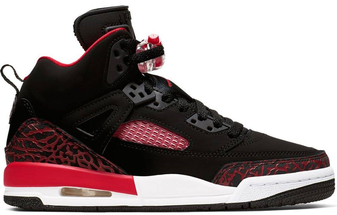 jordan spizike black and red