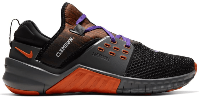 Nike Free X Metcon 2 Clemson Black/Iron Grey-University Orange-Court Purple CQ8150-001