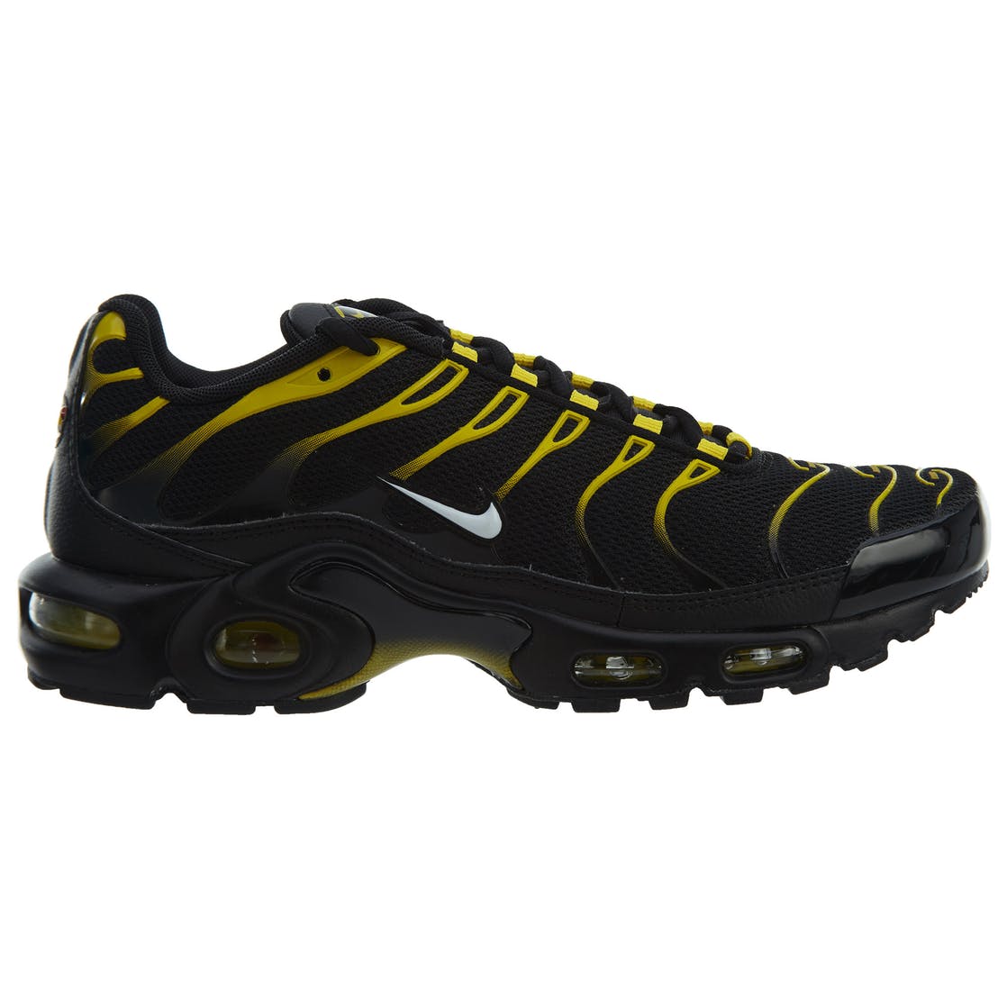 nike air max plus black vivid sulfur