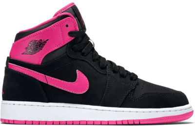 Jordan 1 Retro High Black Vivid Pink (GS) 332148-008
