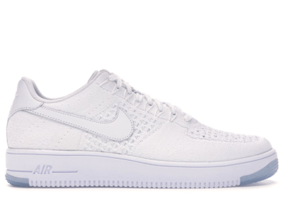 Nike Af1 Ultra Flyknit Low White/White-Ice 817419-100