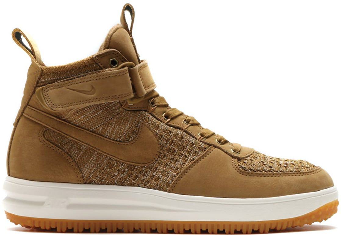 Nike Lunar Force 1 Flyknit Workboot Golden Beige 855984-200 | Beige, Geel