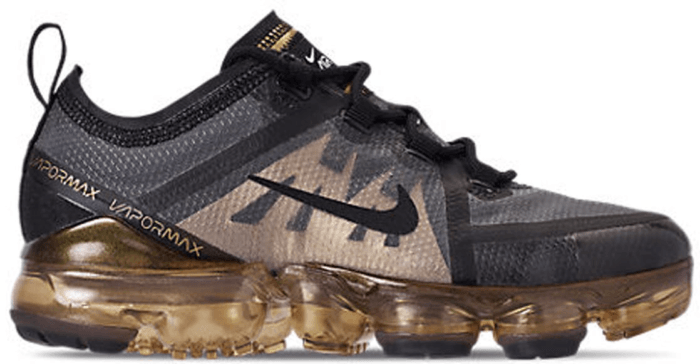 Nike Air VaporMax 2019 Black Metallic Gold (GS) AJ2616-004