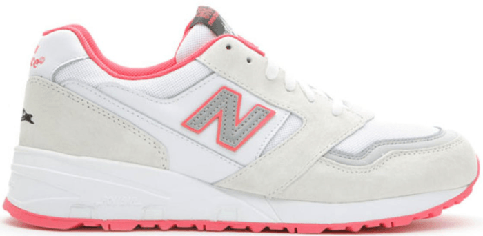New Balance 575 Staple Pigeon White White/Pink-Grey M575JWP
