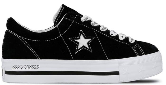 Converse One Star Platform Ox MadeMe Black (W) Black/White 562959C
