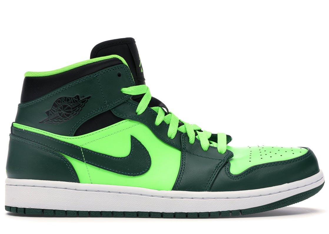 Jordan 1 Retro Mid Gorge Green 554724-330 | Groen