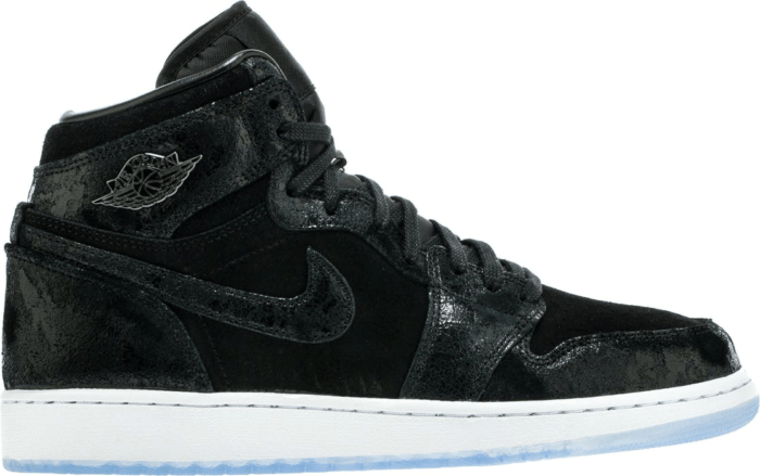 air jordan 1 suede black