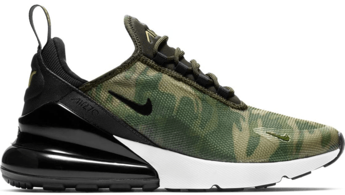 Nike Air Max 270 Camo W Oil Grey Cargo Khaki Spruce Fog White AR0499 003