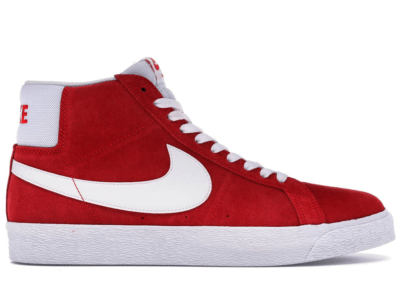 Nike SB Blazer Mid Red Suede (2017) University Red/White 864349-611