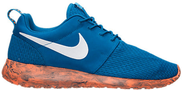 Nike Roshe Run Marble Military Blue Orange Military Blue/White-Vivid Blue-Total Orange 669985-400