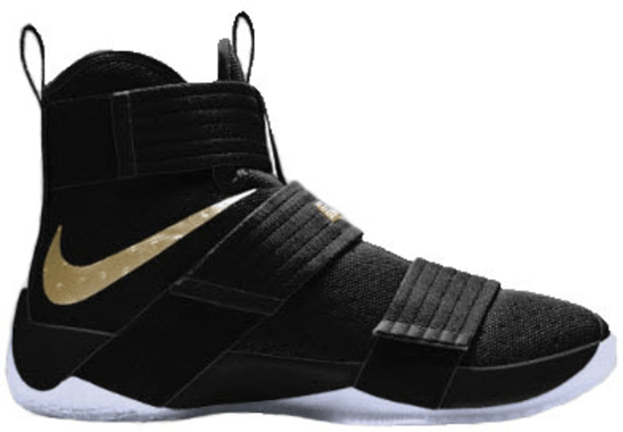 lebron soldier 10 black and gold