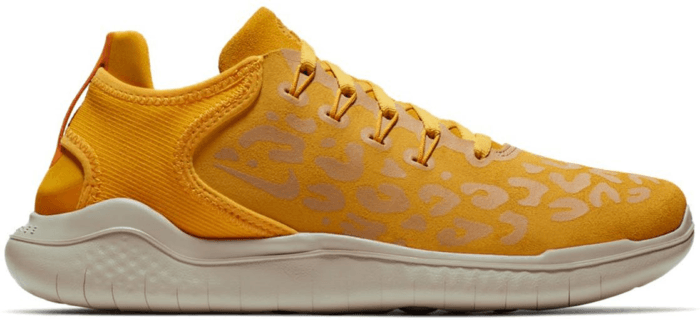 Nike Free RN 2018 Cheetah Yellow (W) Yellow Ochre/Oil Grey-University Gold AQ0562-700