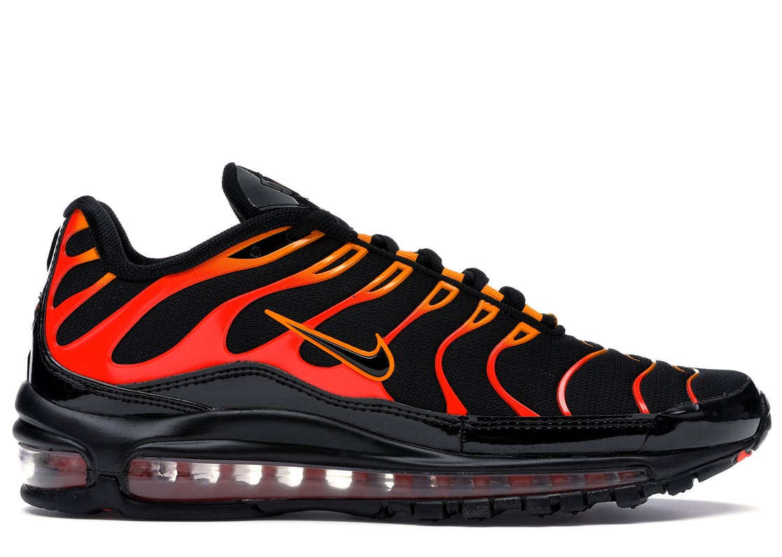 nike air max 97 orange and black